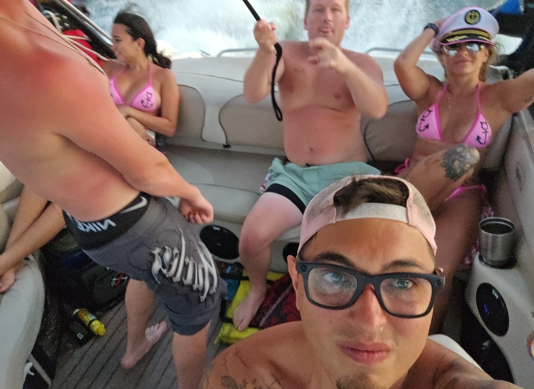 The bachelorette party aboard