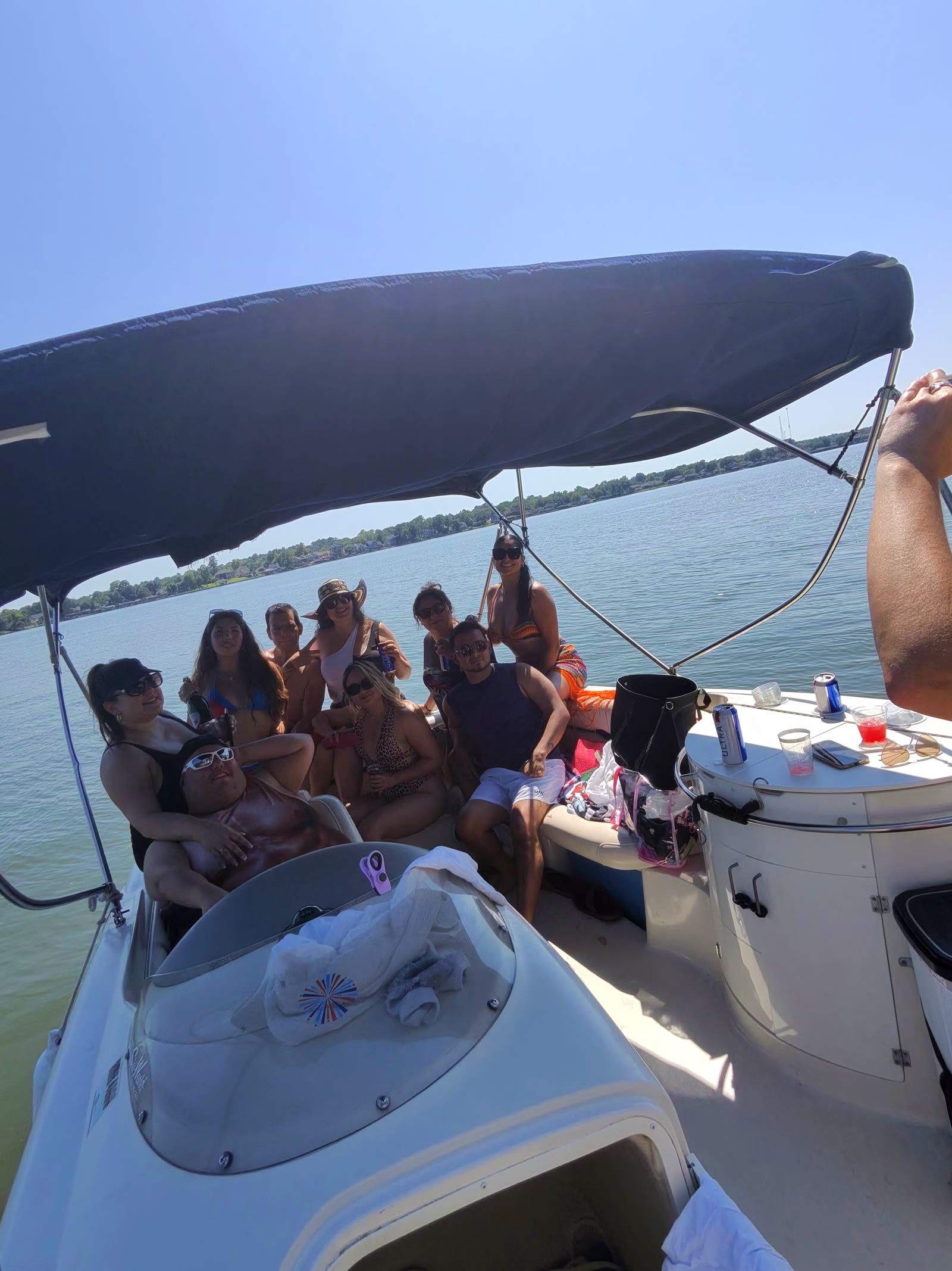 The whole party aboard
