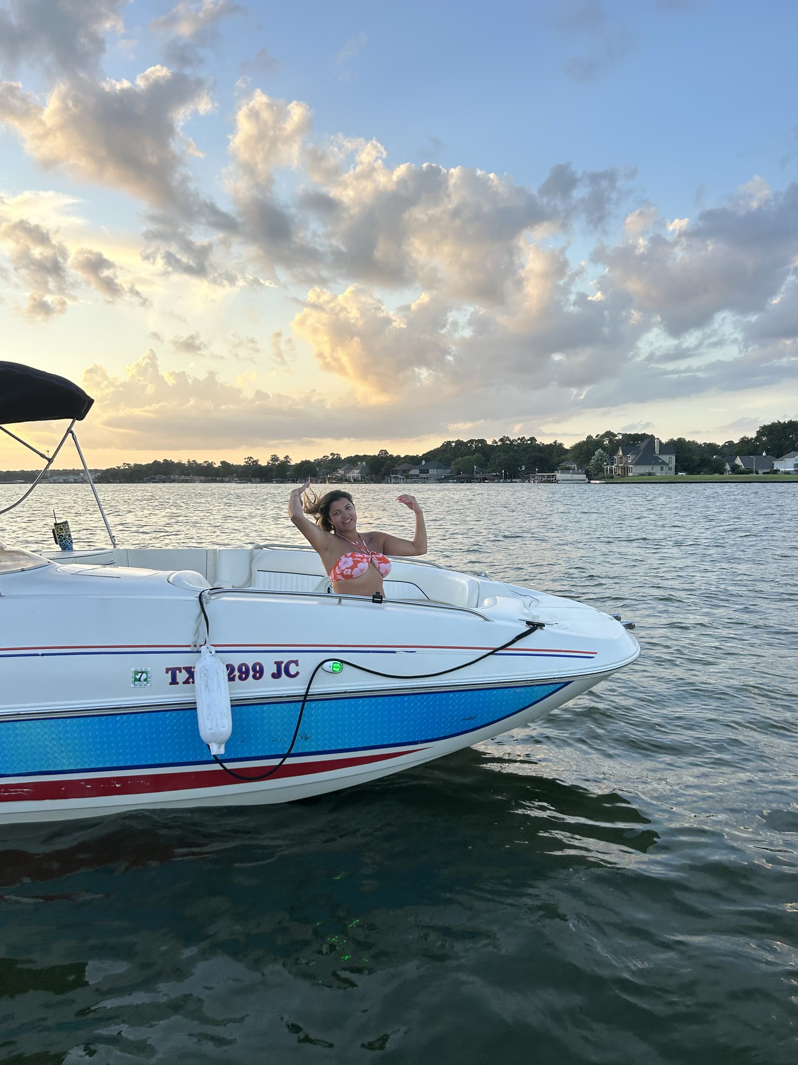 Sunset on the bow of the Nauti Explorer